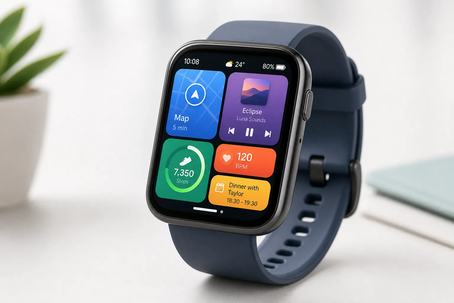 Wear OS inspired wearable app preview