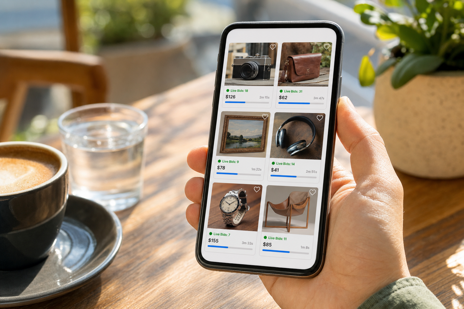 eBay inspired auction app preview