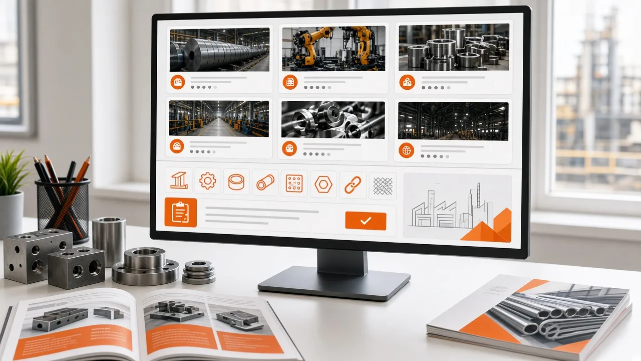 Thomasnet inspired B2B portal preview