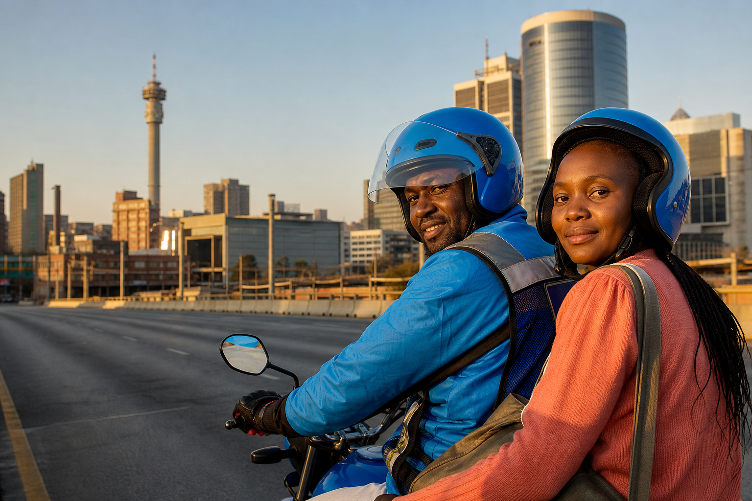 Bike taxi app development company in South Africa discussing a ride hailing platform with a transport business