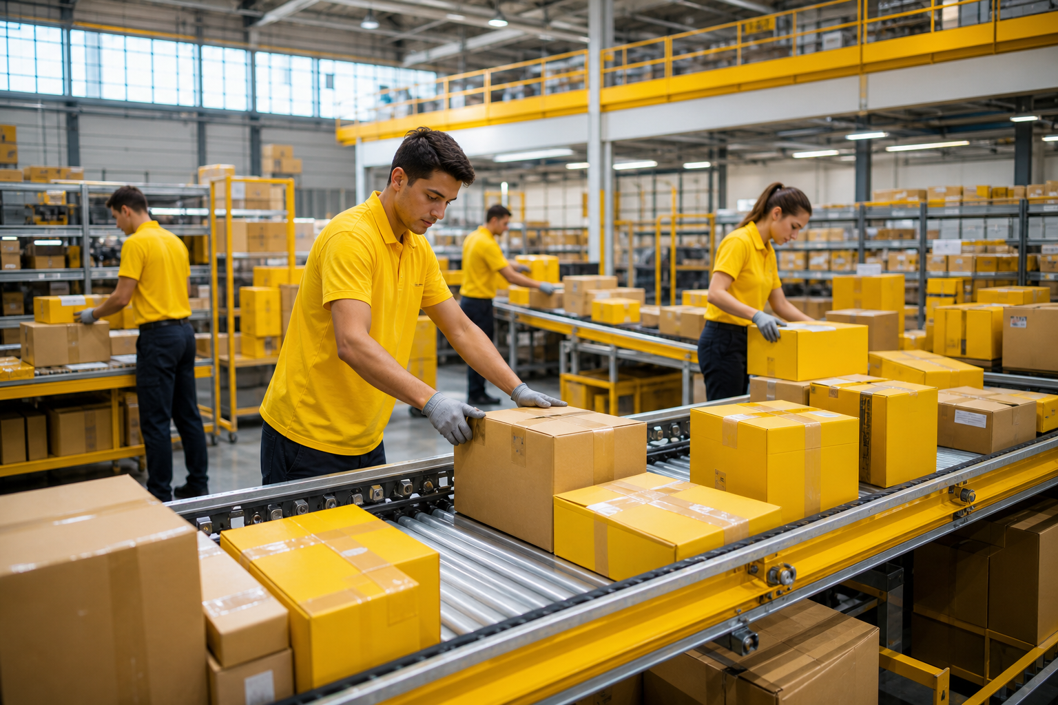 DHL inspired courier delivery app preview