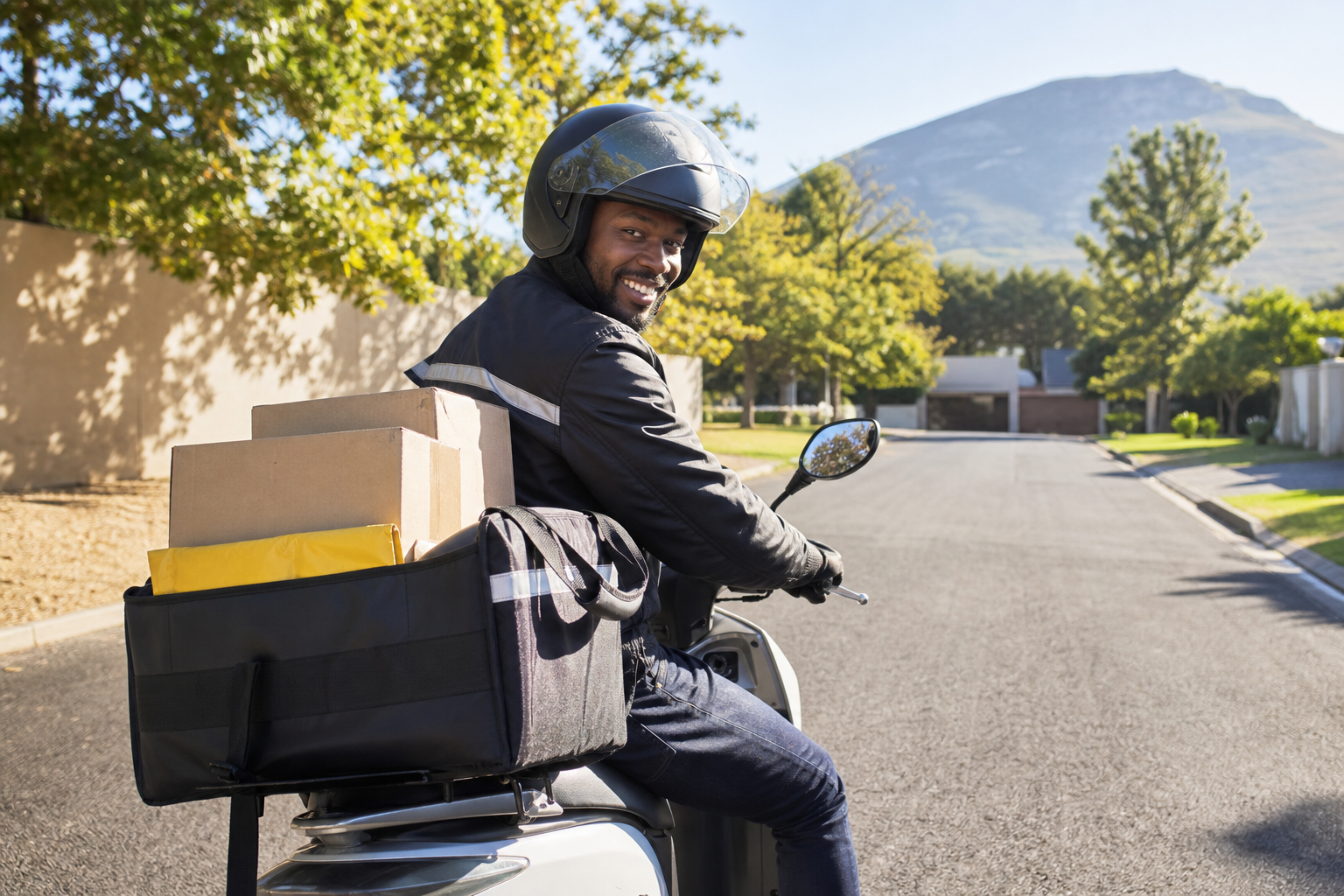 Mr D inspired courier delivery app preview
