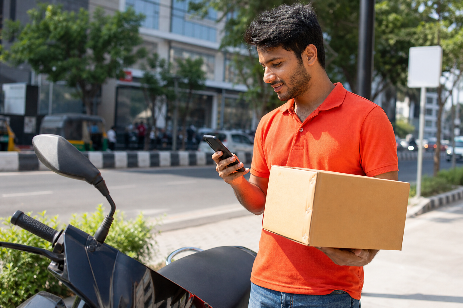 Uber Connect inspired courier delivery app preview
