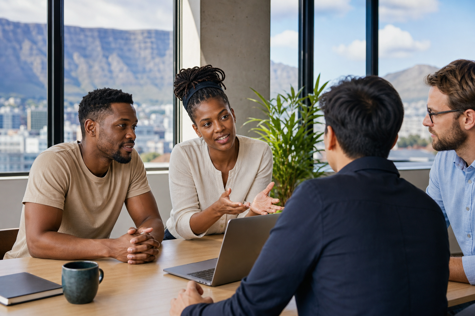 Crowdfunding app development company in South Africa consulting with a fundraising organisation