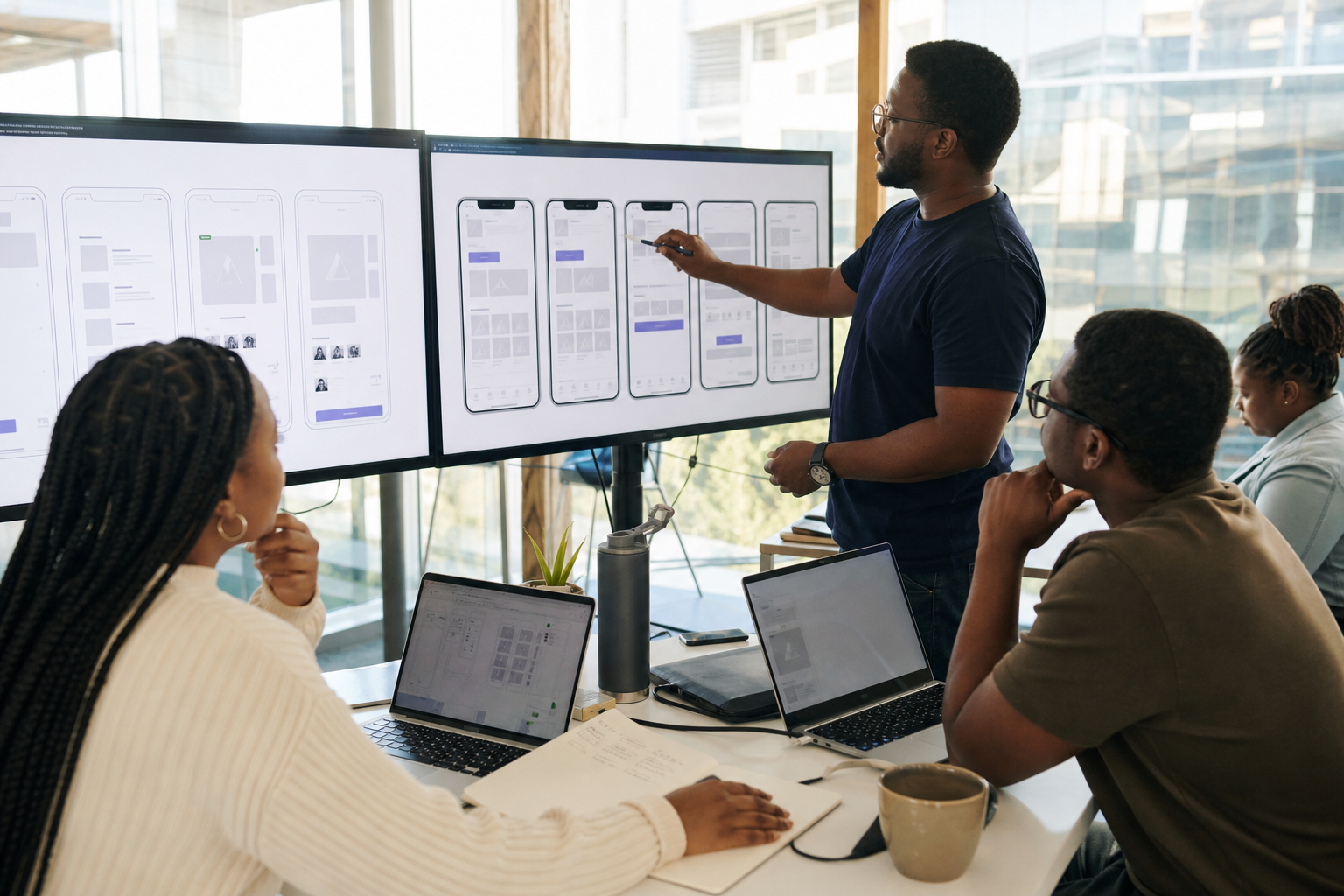 Classified app development experts designing a modern marketplace platform for South African businesses