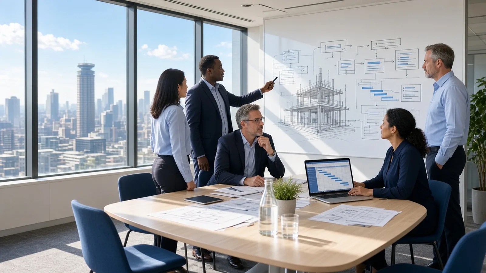 Construction software development planning for South African project site workforce and procurement teams
