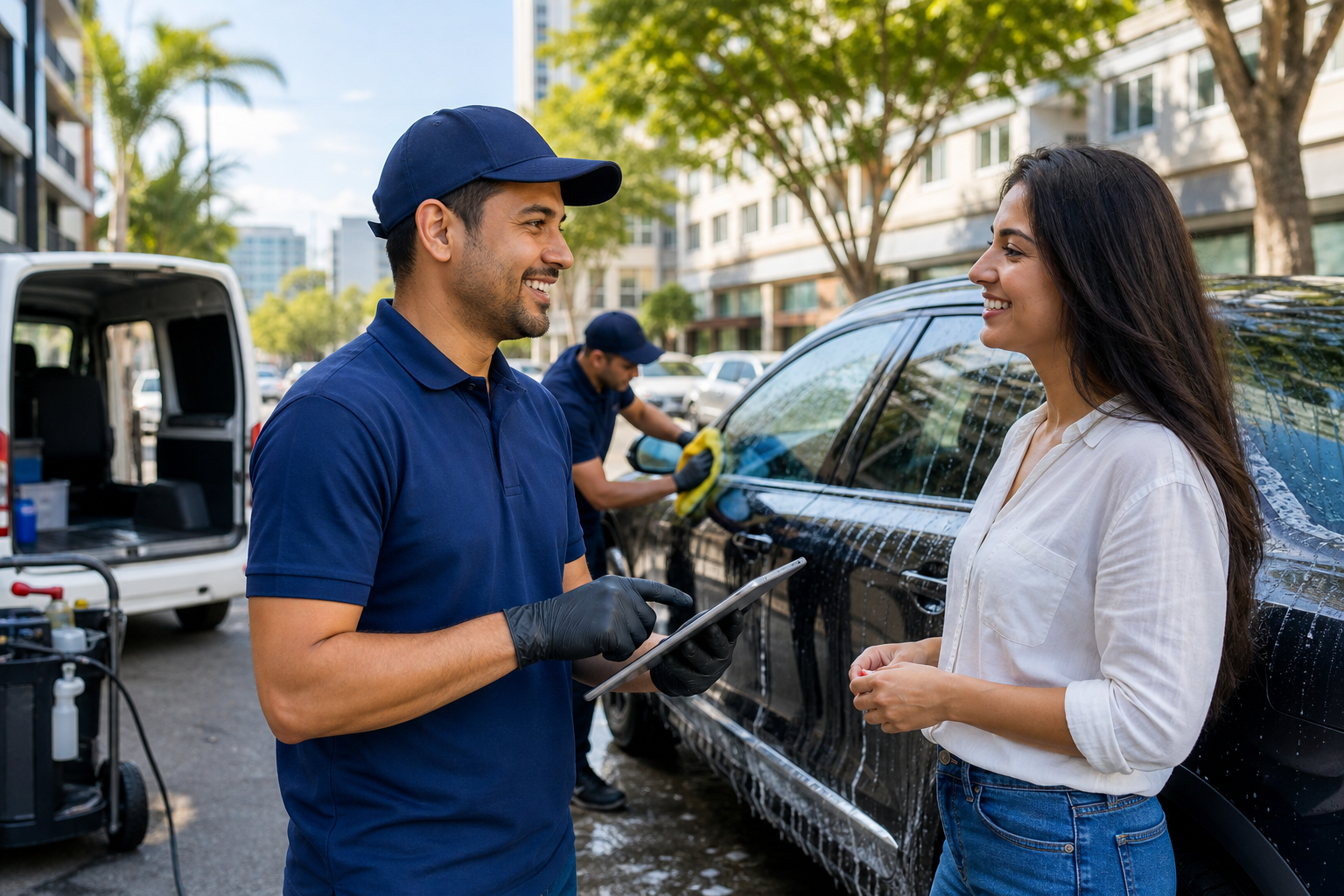 TaskRabbit inspired car-wash app preview