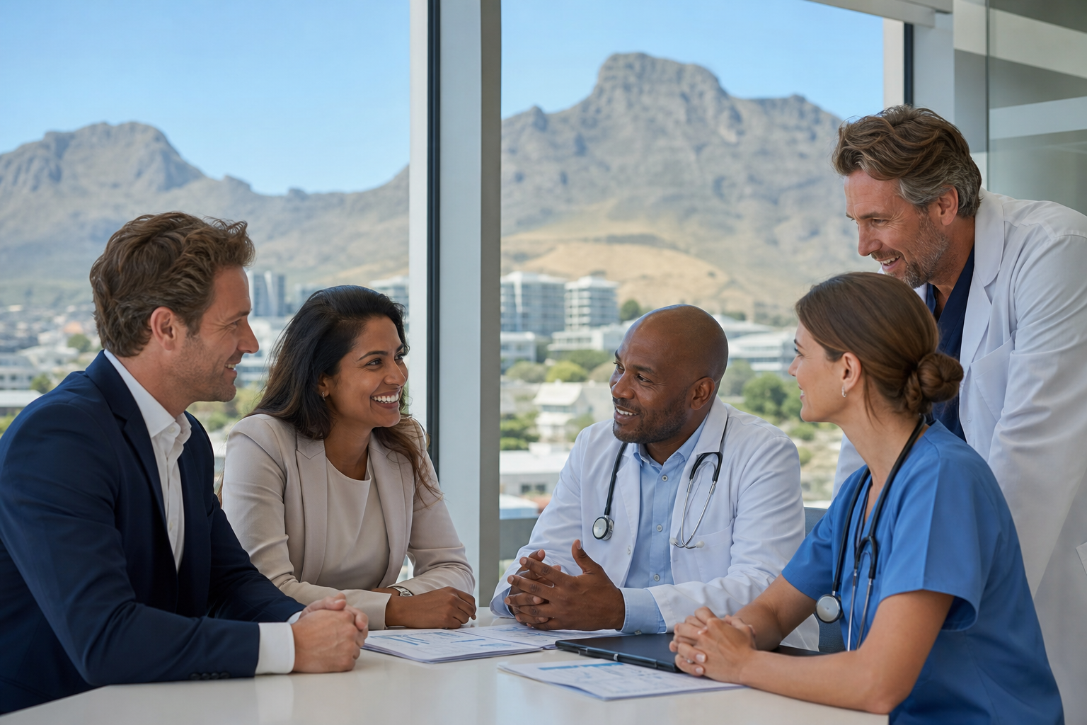Doctor On Demand app development company in South Africa consulting with a healthcare organisation