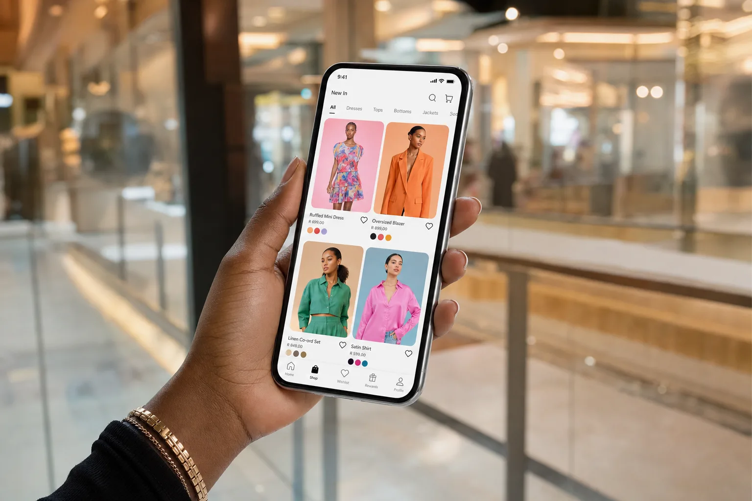 Ecommerce app development consultation with Sandton team and shopping app mockups