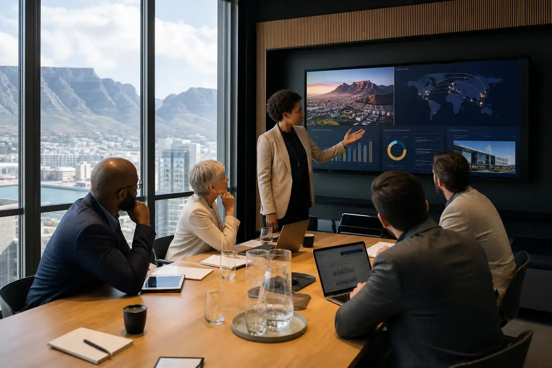Enterprise software planning session with South African specialists