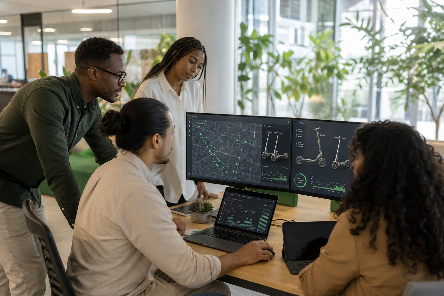 eScooter app development company in South Africa designing a smart scooter sharing platform for urban mobility