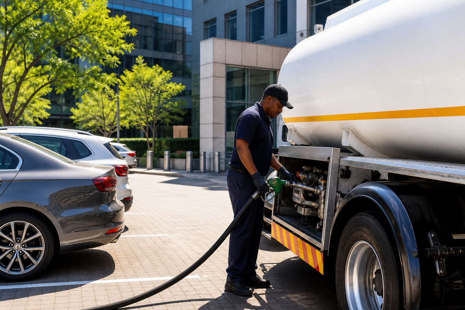 CAFU inspired fuel-delivery app preview