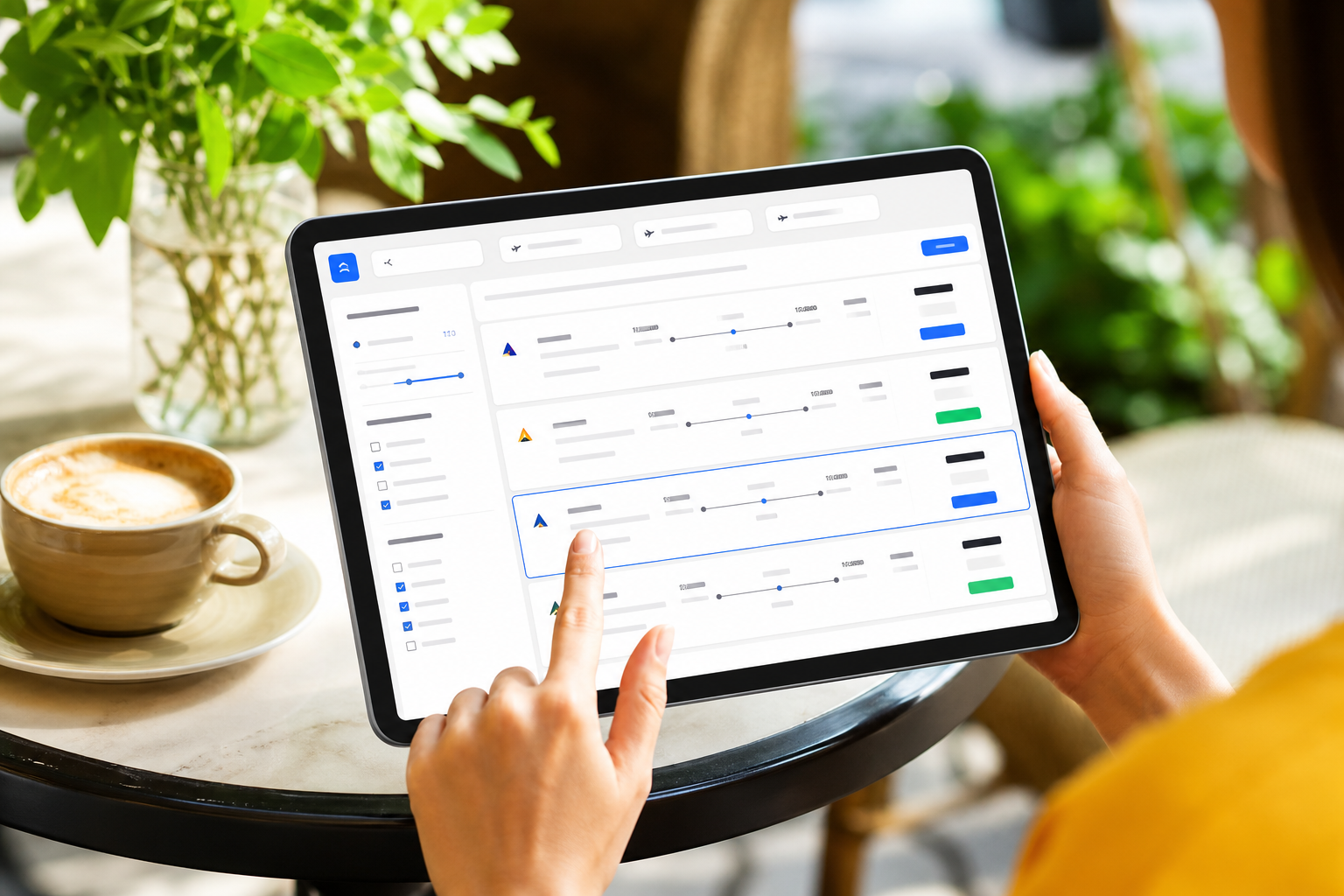 Kayak inspired flight booking app preview