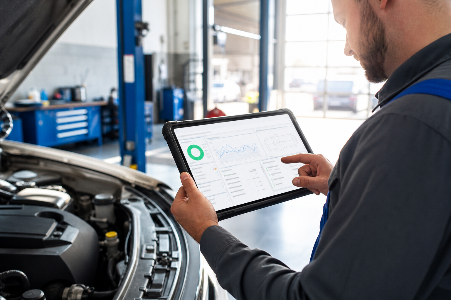 Geotab inspired fleet management app preview