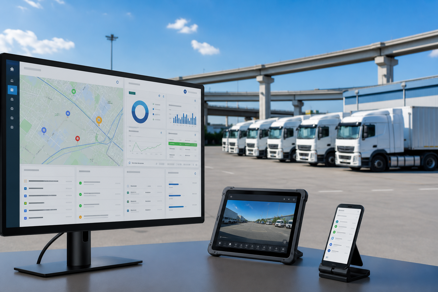 Samsara inspired fleet management app preview