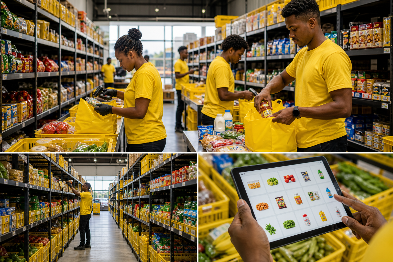 Blinkit inspired grocery delivery app preview
