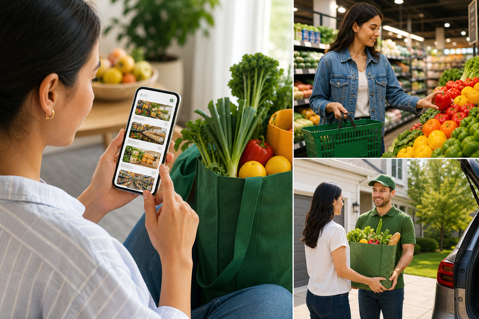 Instacart inspired grocery delivery app preview