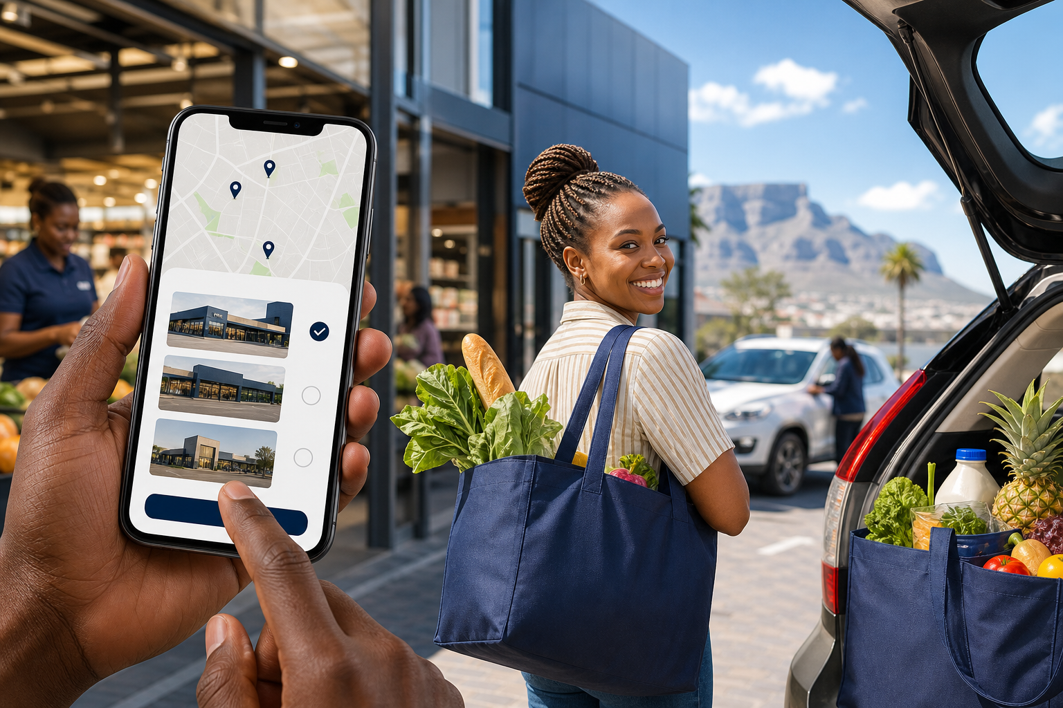 Pick n Pay asap inspired grocery delivery app preview