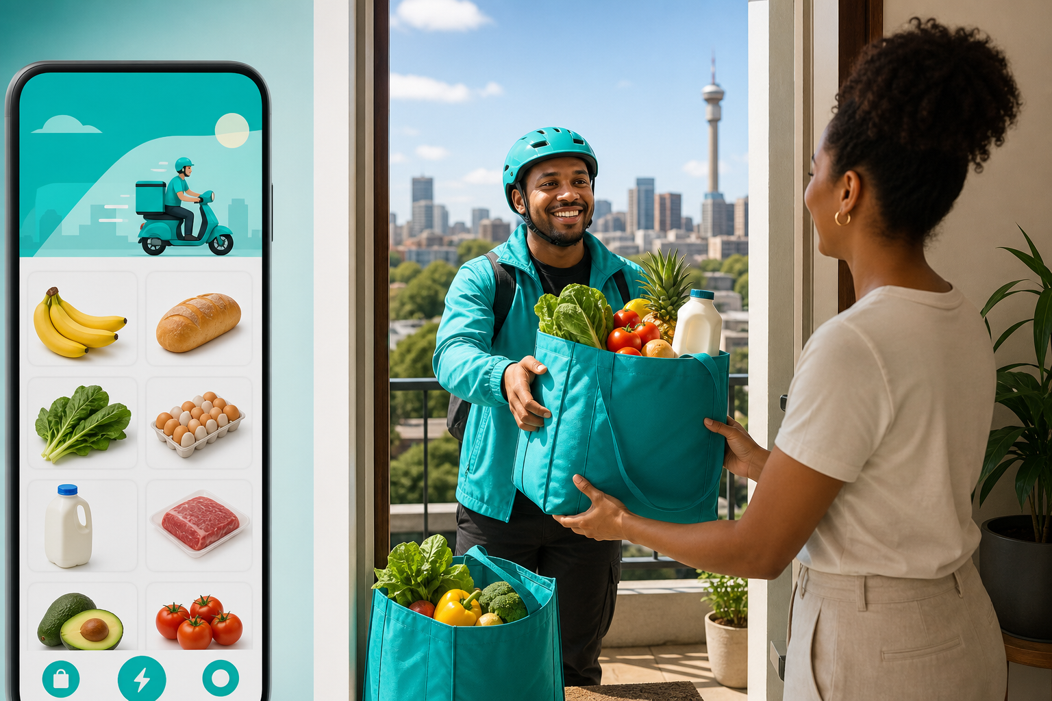 Checkers Sixty60 inspired grocery delivery app preview