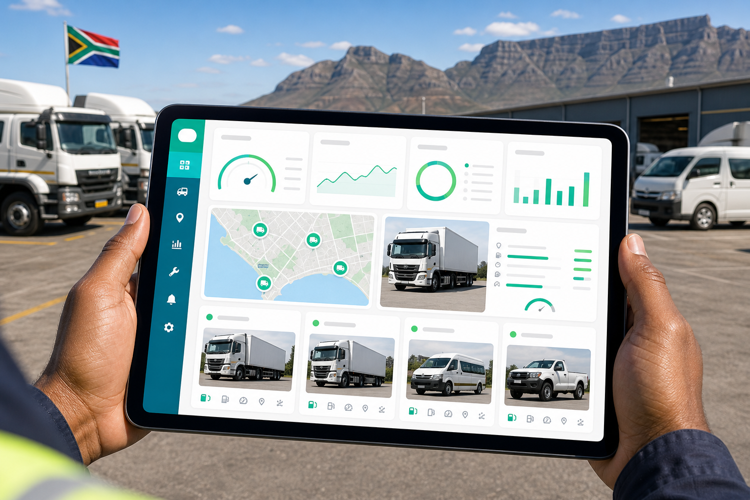 Samsara inspired gps tracking app preview