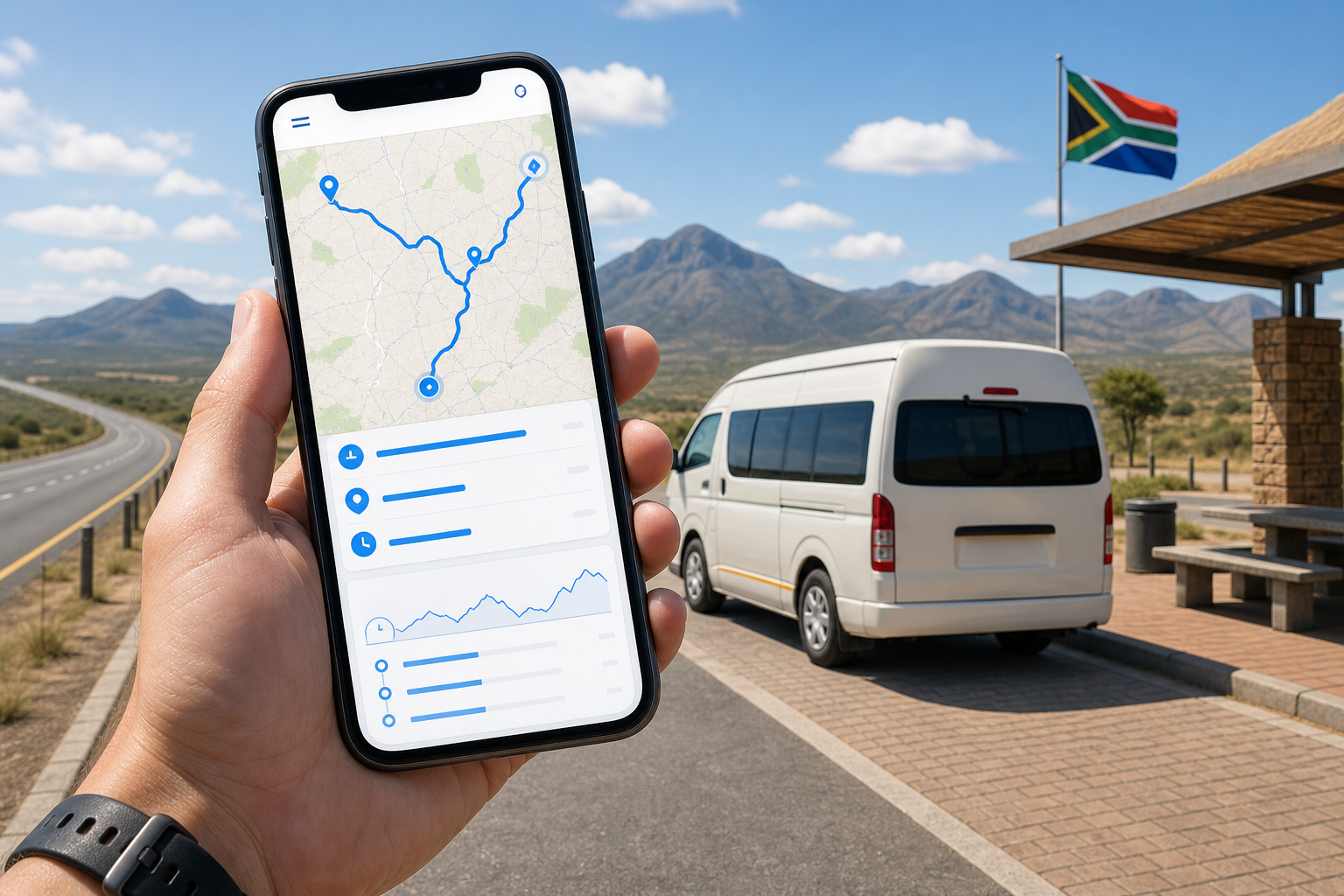 Traccar inspired gps tracking app preview