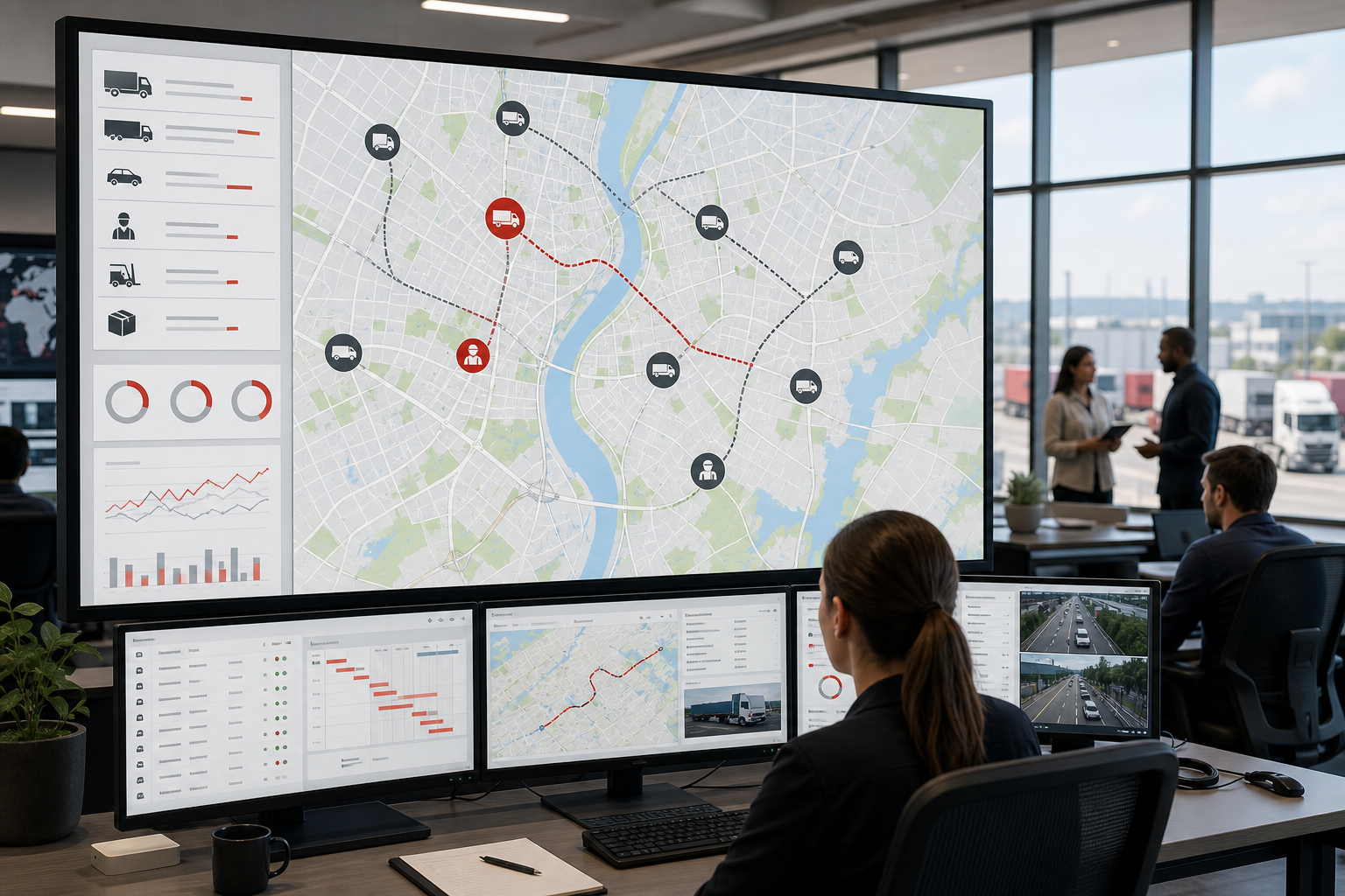 Verizon Connect inspired gps tracking app preview