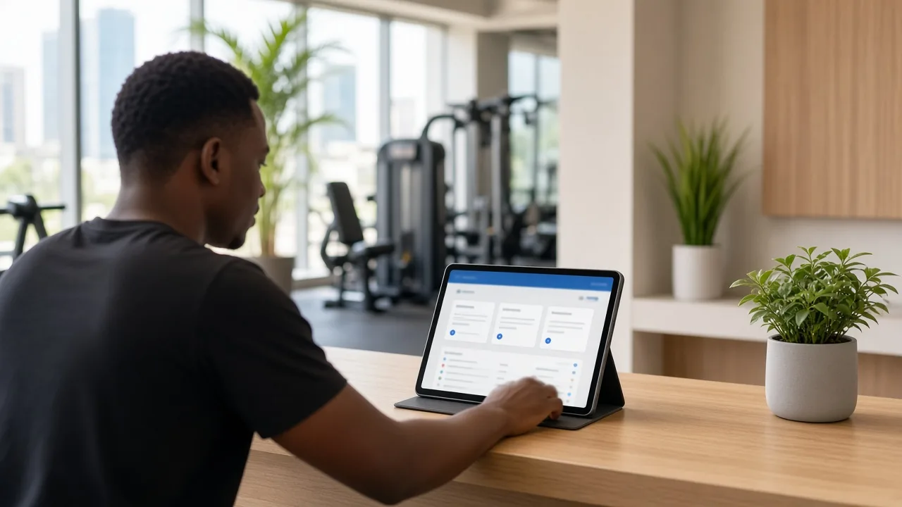 Glofox inspired gym management software preview