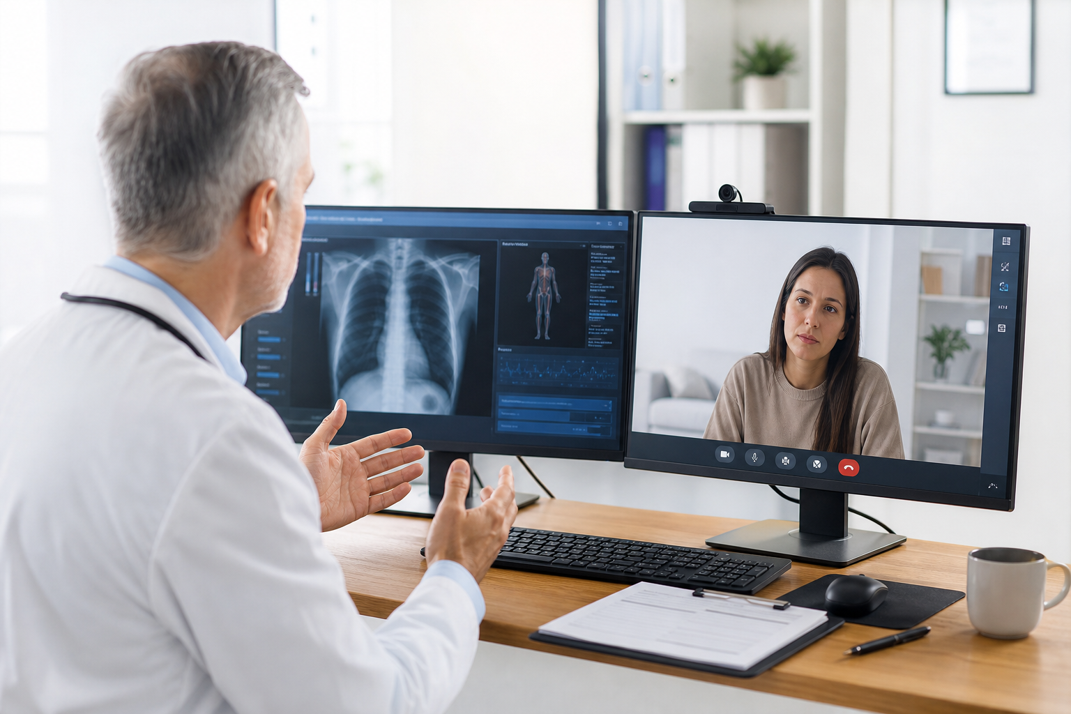 Teladoc Health inspired healthcare app preview