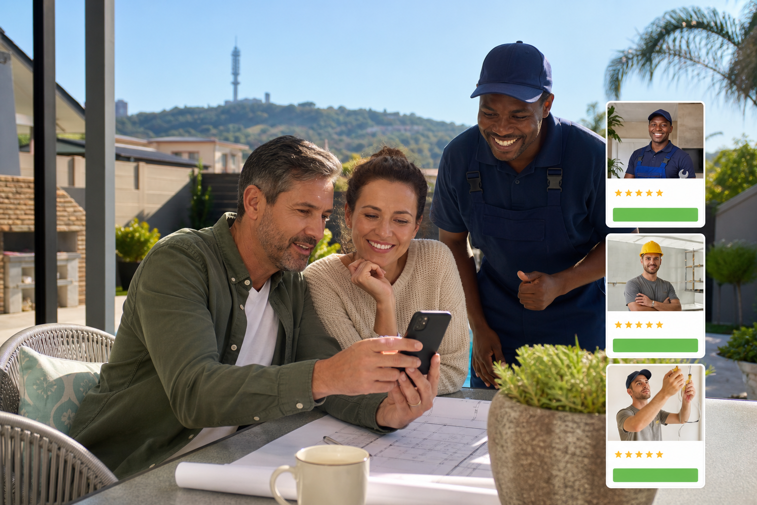 Thumbtack inspired handyman app preview