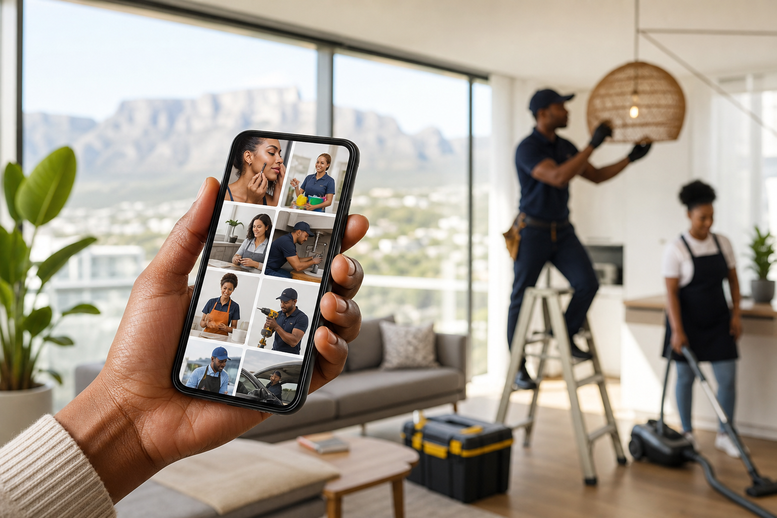 Urban Company inspired handyman app preview