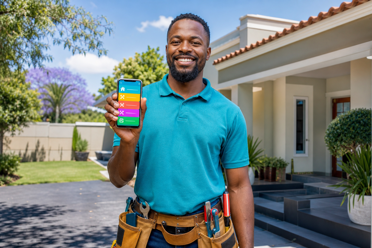 Handyman app development company in South Africa building custom home services apps with booking payments real time tracking and service management