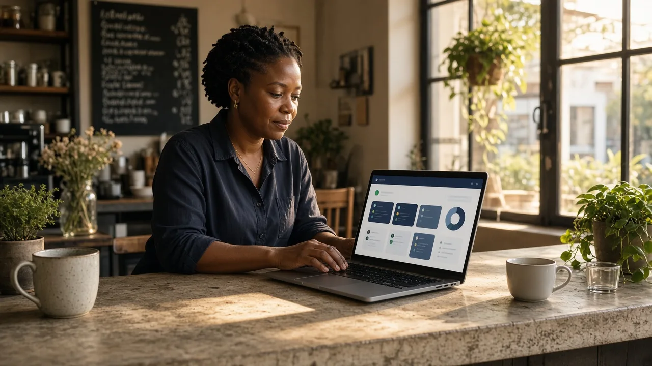 Wave inspired invoice software preview