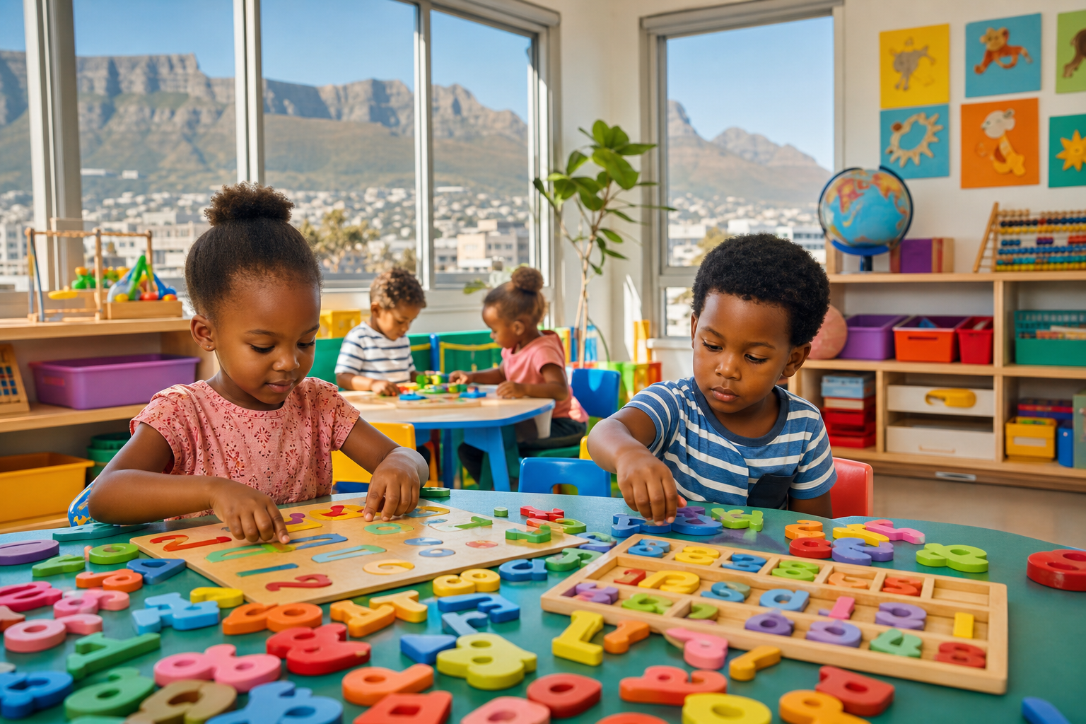 Preschool learning application with games and interactive activities