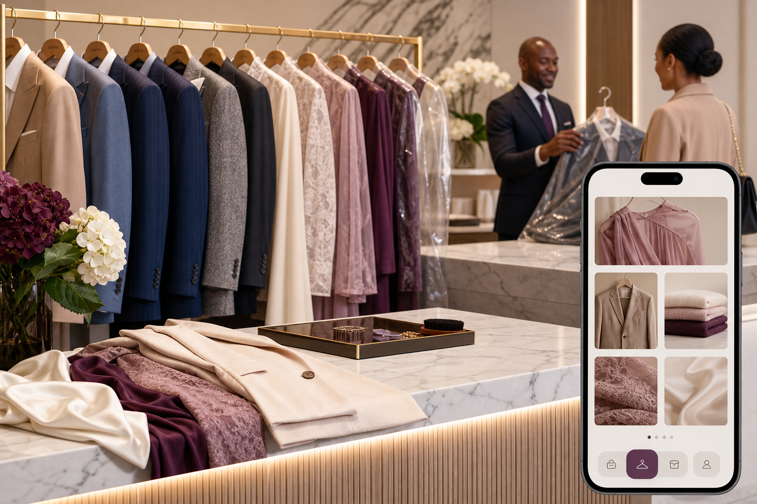 Mulberrys Garment Care inspired laundry app preview