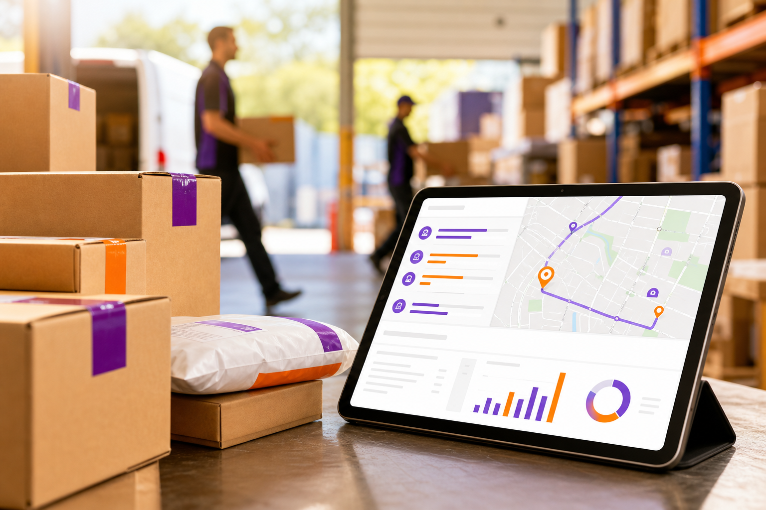 FedEx inspired logistics app preview