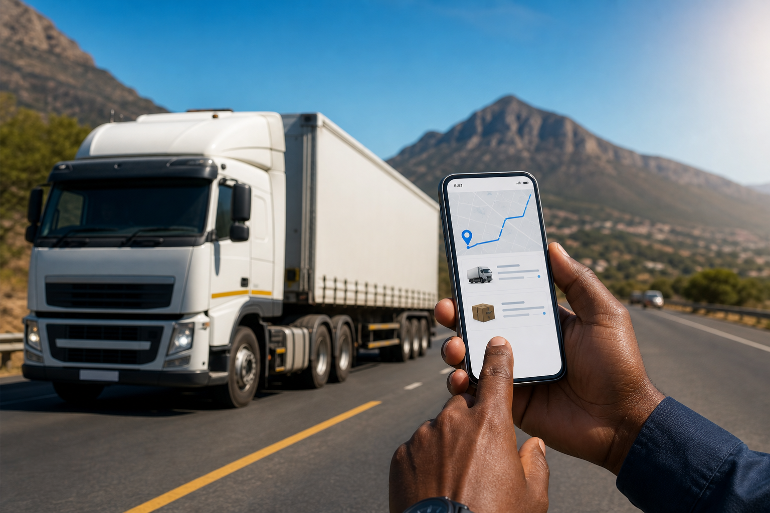 Uber Freight inspired logistics app preview