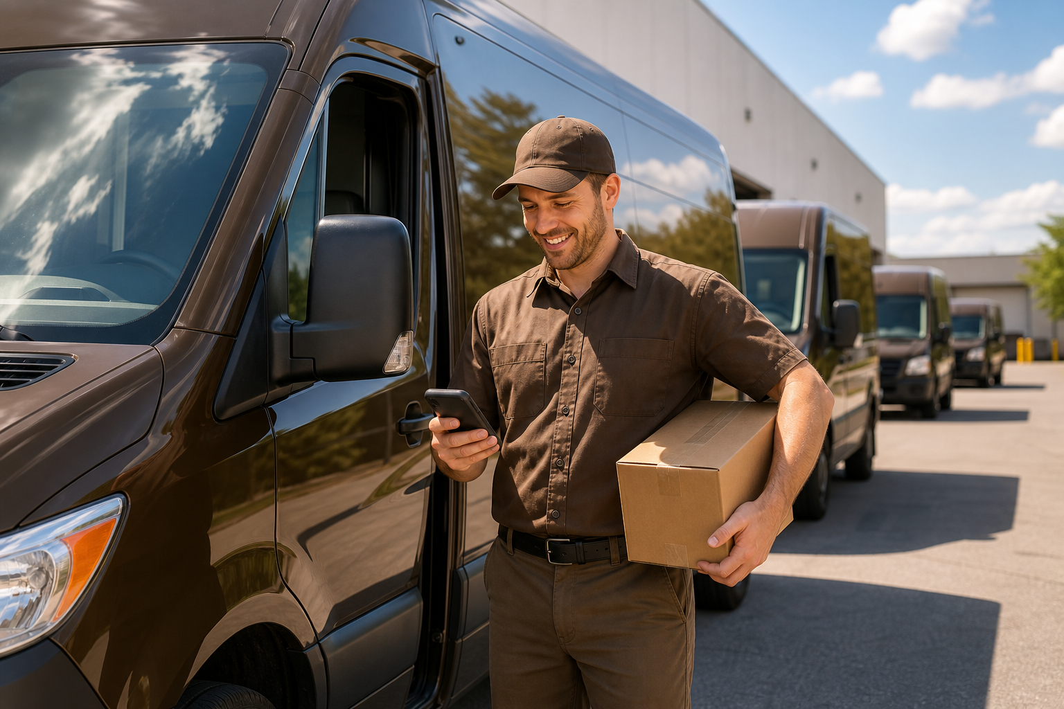 UPS inspired logistics app preview