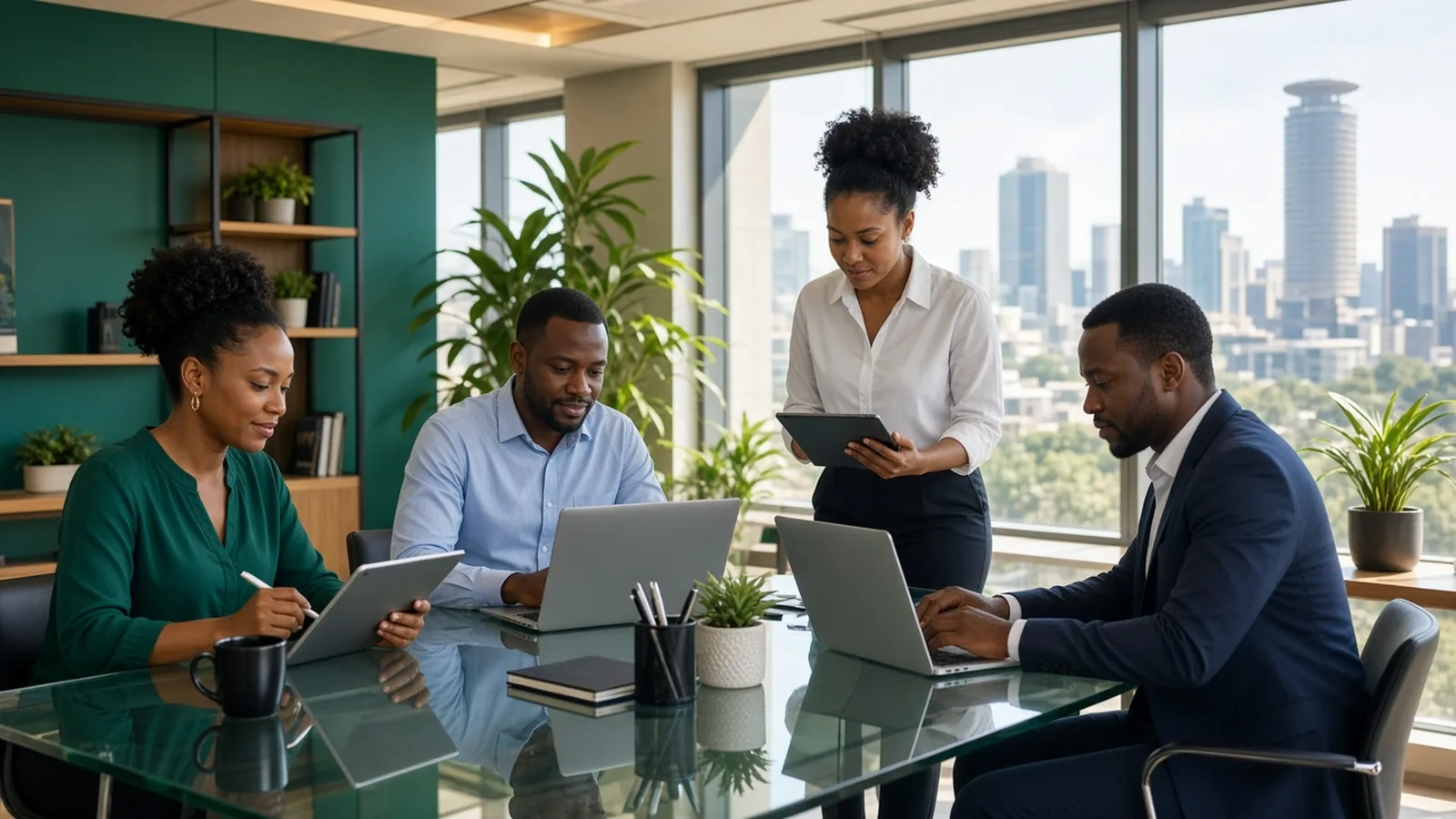 South African lending team using custom software for loan origination credit assessment repayments and portfolio management