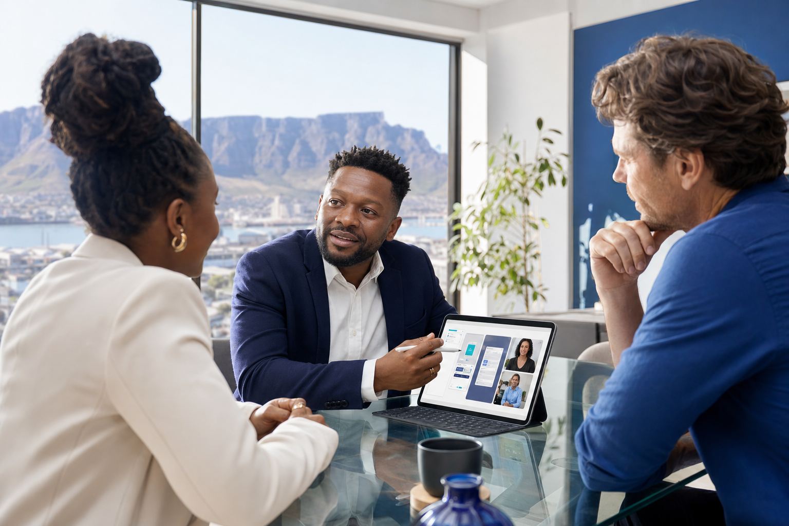 Live Tutoring app development company in South Africa consulting with an education business