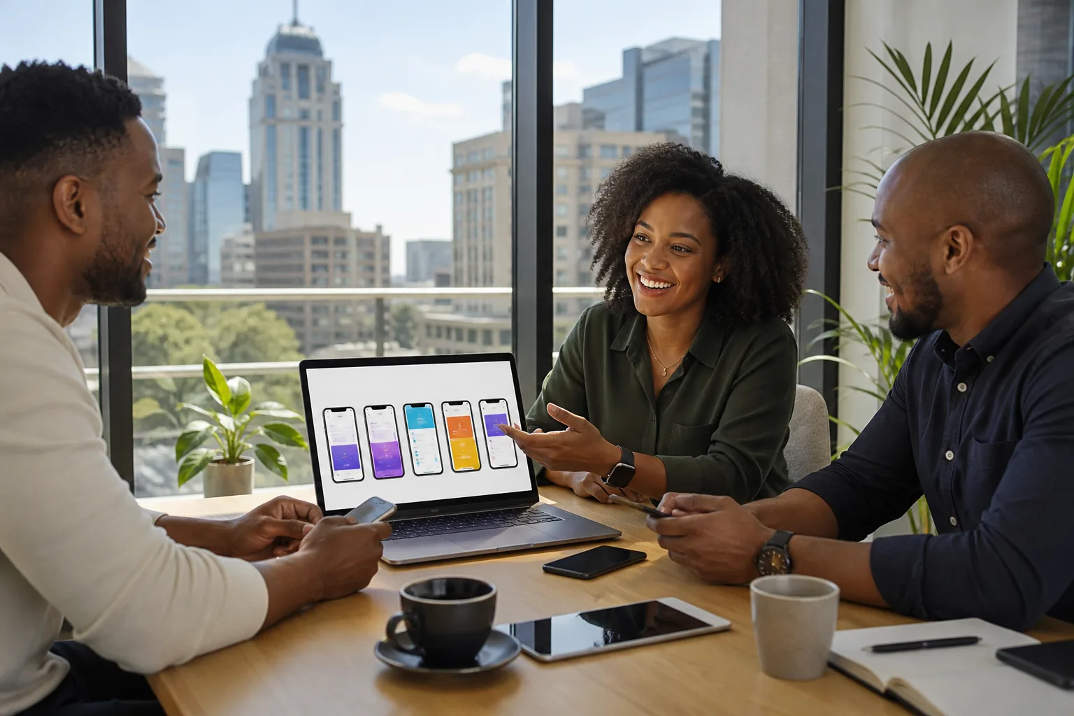 Mobile app consulting session with Sandton specialists