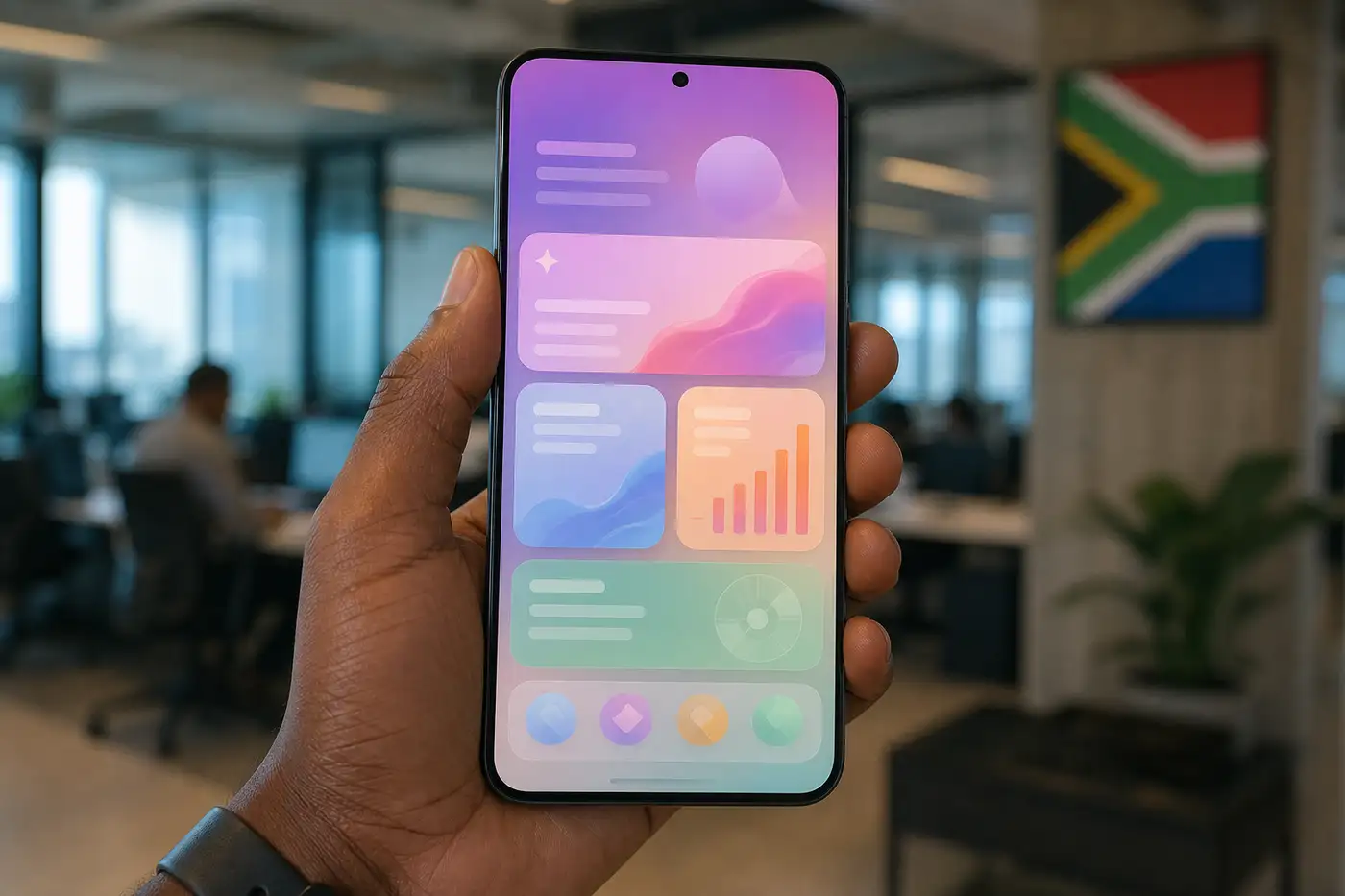 AI powered mobile app design features for South African businesses