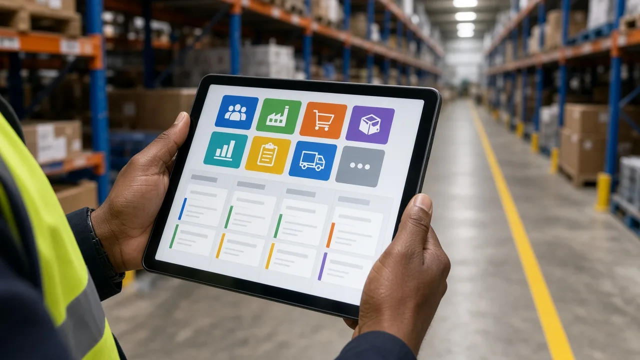 Odoo Manufacturing inspired manufacturing-software app preview