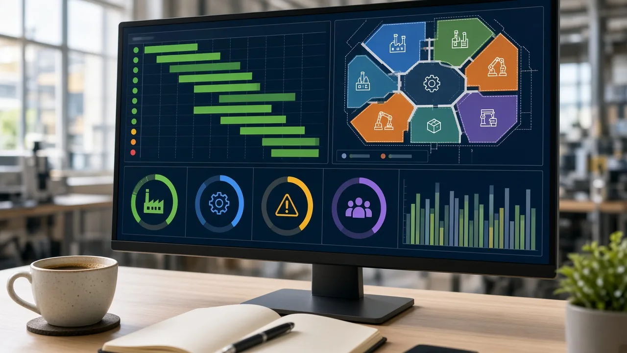 SAP Manufacturing inspired manufacturing-software app preview