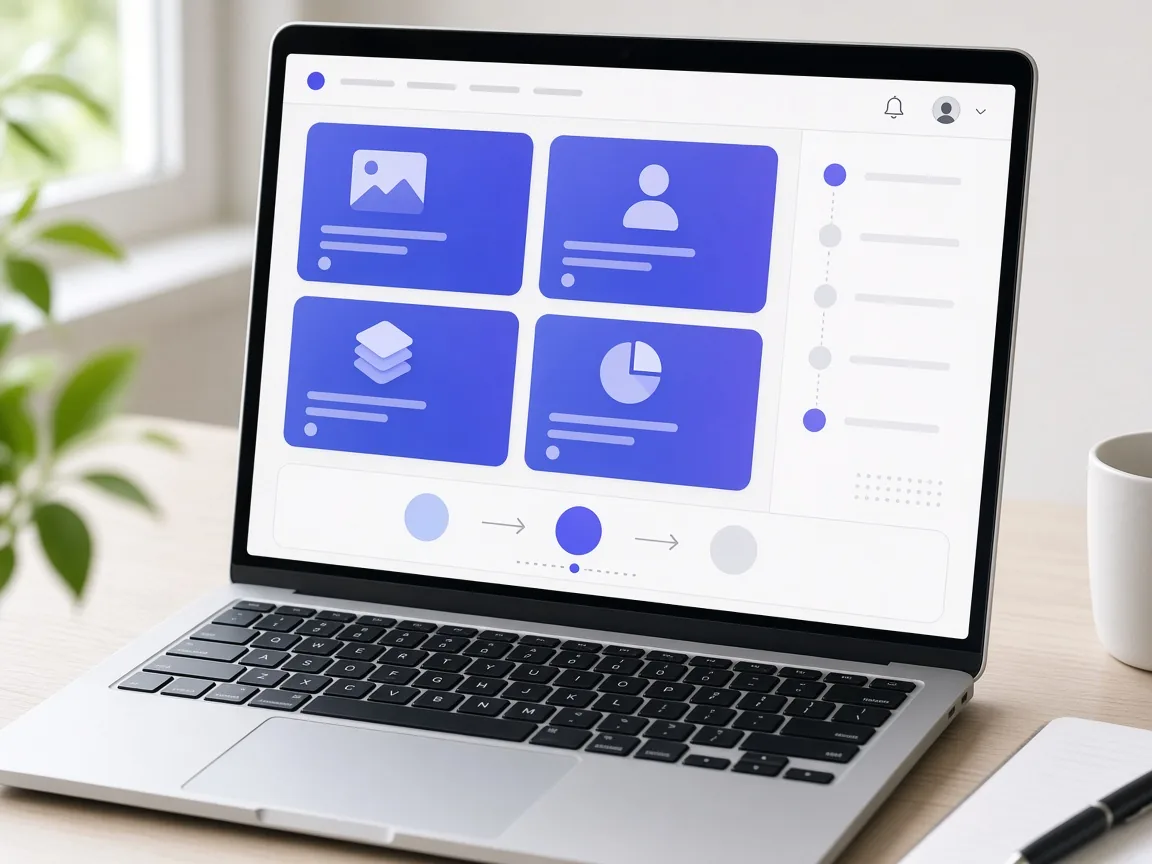 MVP application interface showing essential features, user accounts, workflows, analytics, notifications, and scalable product architecture.
