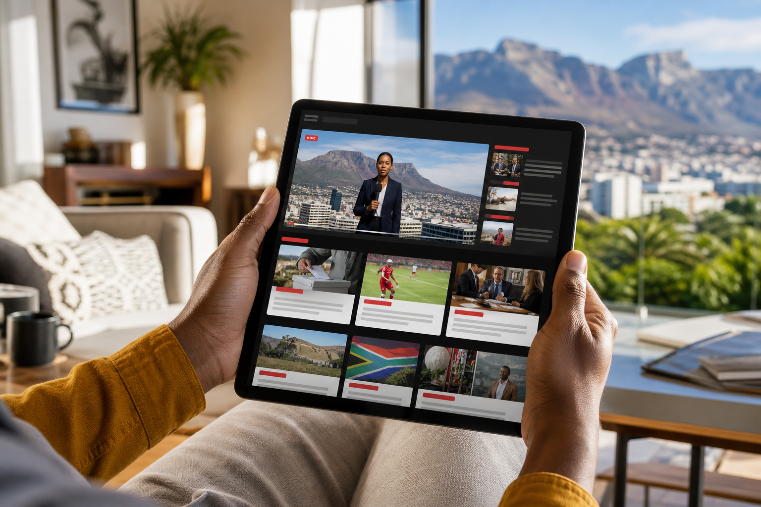 BBC News inspired news app preview