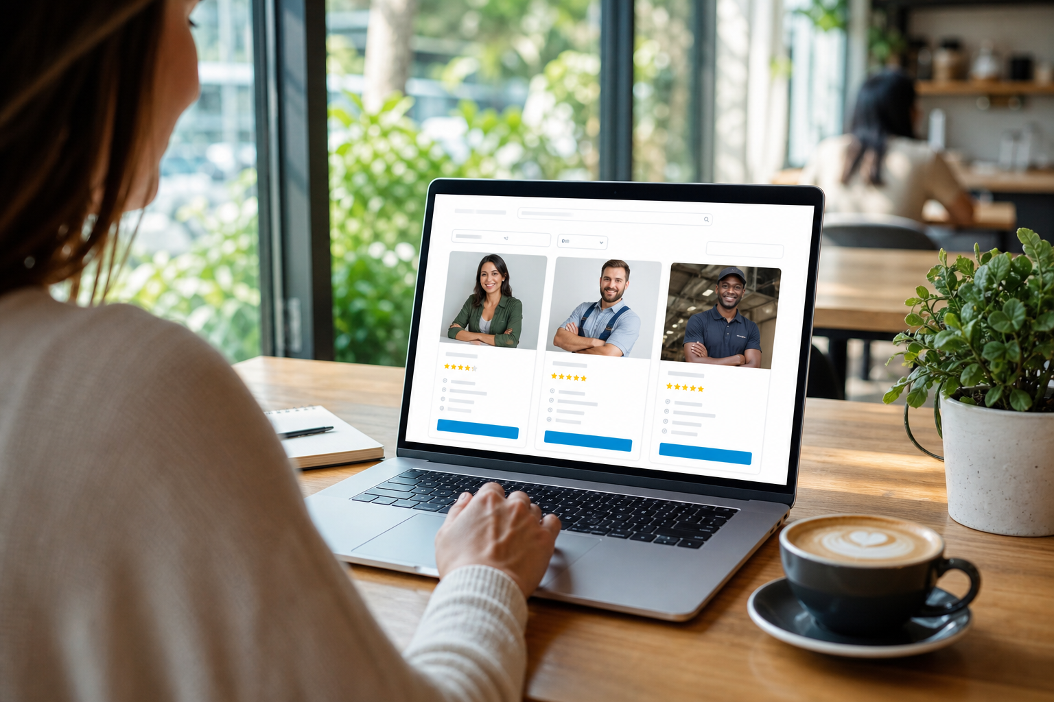 Thumbtack inspired on demand app preview