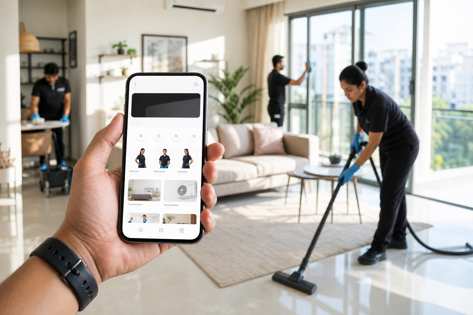 Urban Company inspired on demand app preview