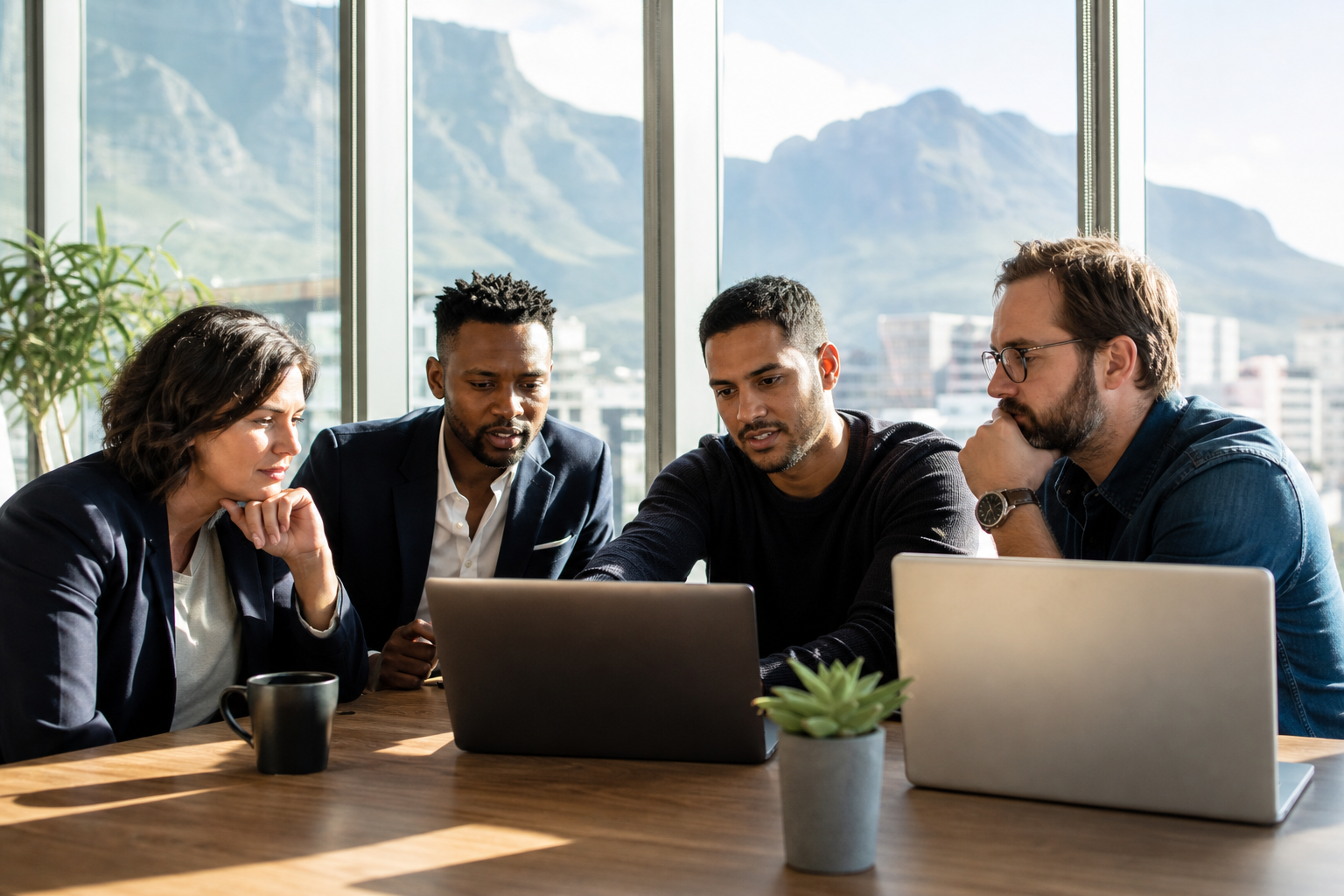 OTT app development company in South Africa consulting with a digital media business