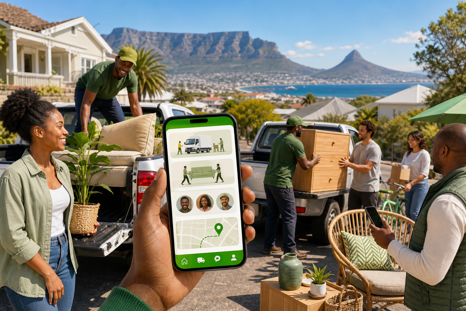 GoShare inspired packers movers app preview