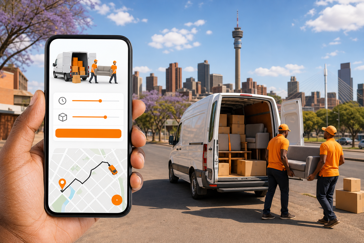 Lalamove inspired packers movers app preview